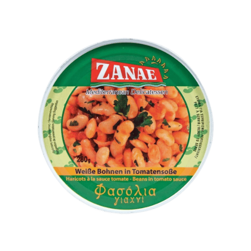 Weiße Bohnen in Tomatensoße (280g) Zanae - Araxxon